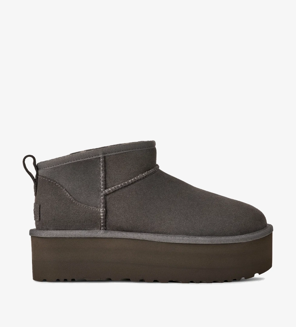 UGG Classic Ultra Mini Platform Kadın Antrasit Bot