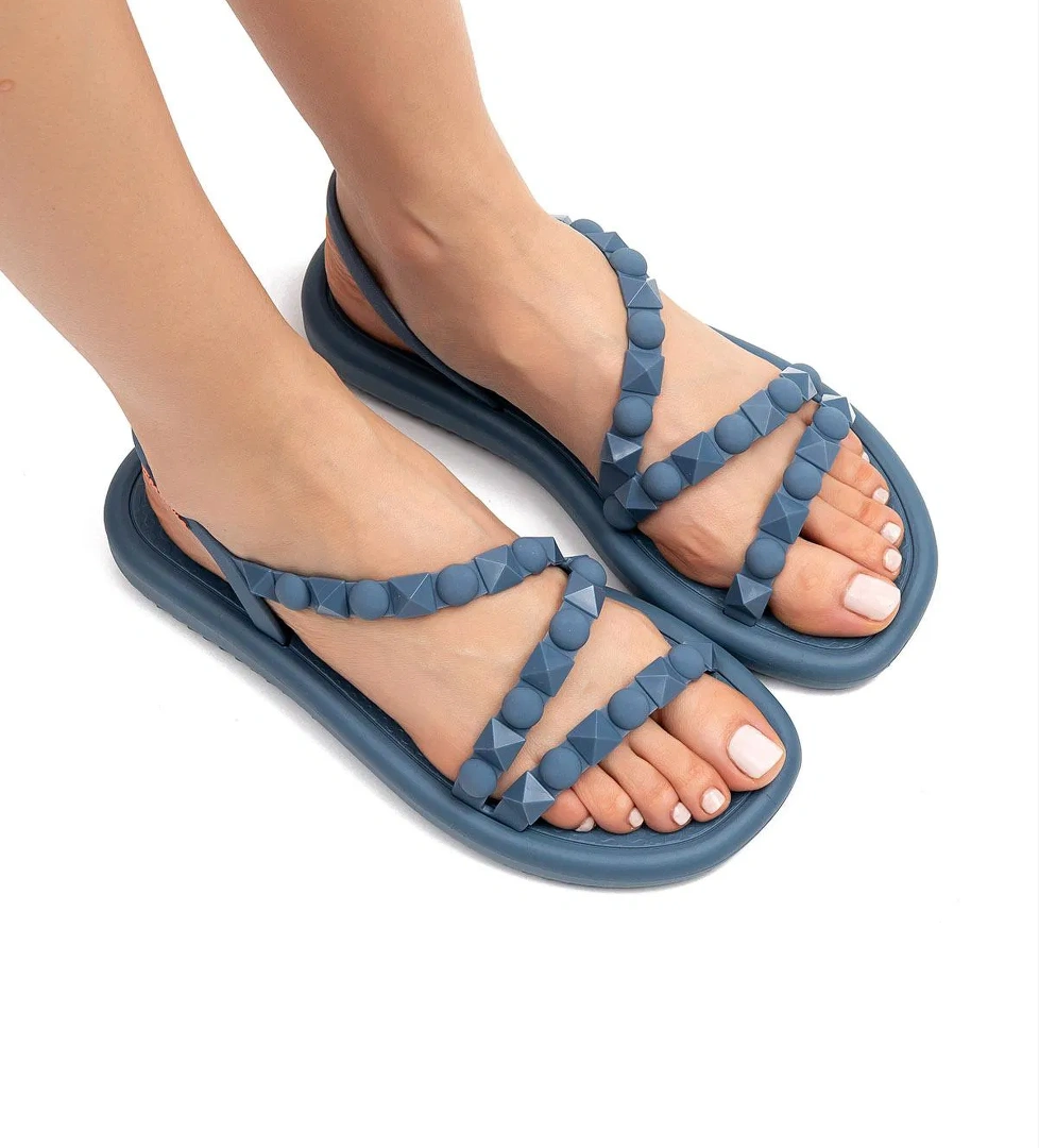 Meu Sol Flatform Kadın Sandalet Mavi 35/42 - Görsel 1