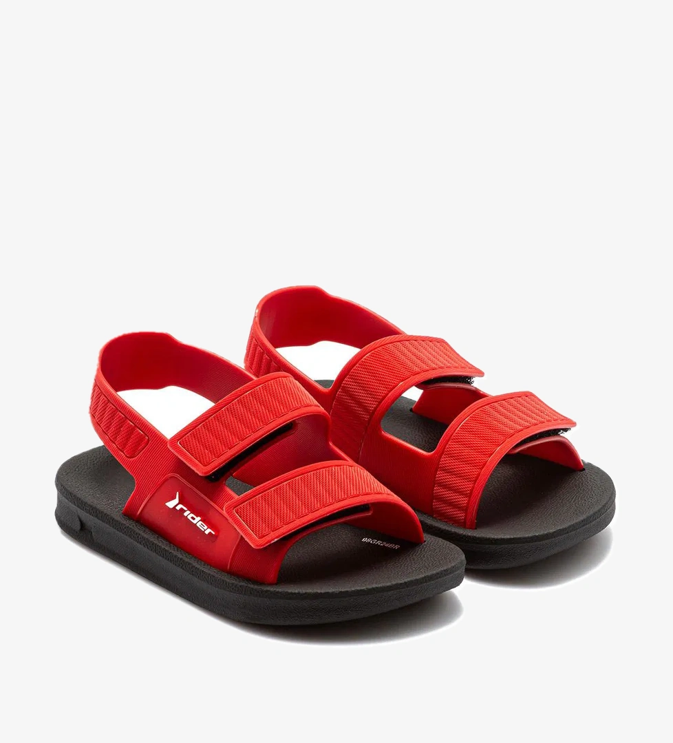 Street Çocuk Sandalet Siyah-Kırmızı 19/27 - Görsel 1