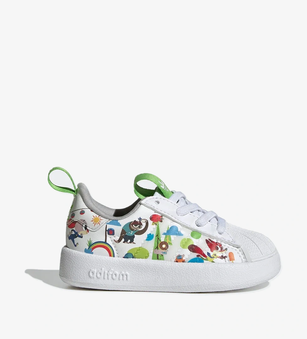 adidas Disney Zootopia Adifom Superstars 360 Beyaz Çocuk Ayakkabı - Görsel 1