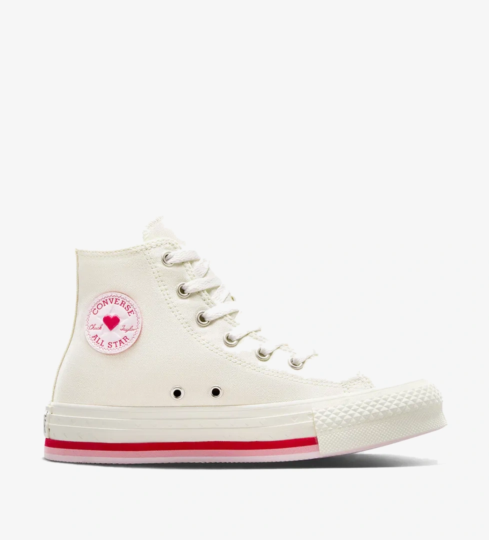 Converse Chuck Taylor All Star Valentine's Day Çocuk Beyaz Sneaker - Görsel 1