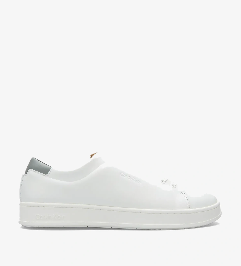 Calvin Klein Pure Low Lace Up Cupsole Erkek Beyaz Sneaker - Görsel 1