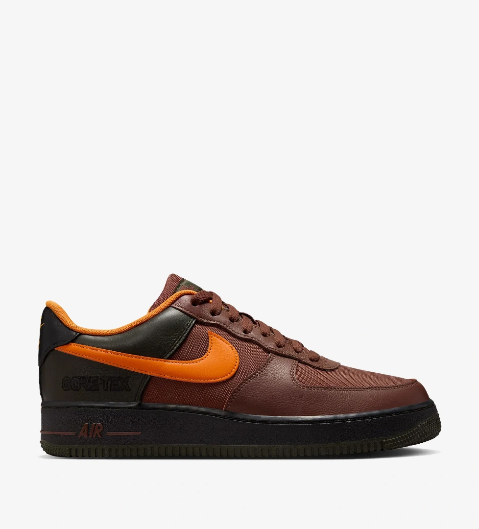 Nike Air Force 1 Gore-Tex Erkek Kahverengi Spor Ayakkabı - Görsel 1