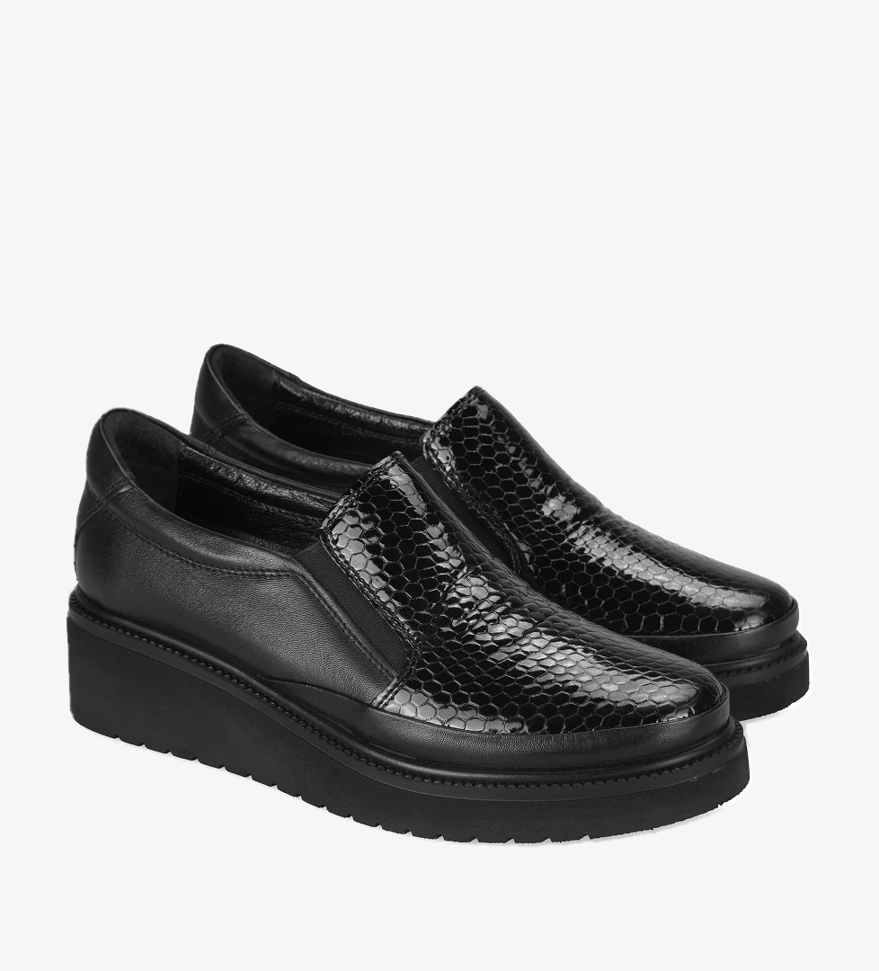 Kadın Siyah DesaComfort Deri Günlük Ayakkabı - Görsel 1