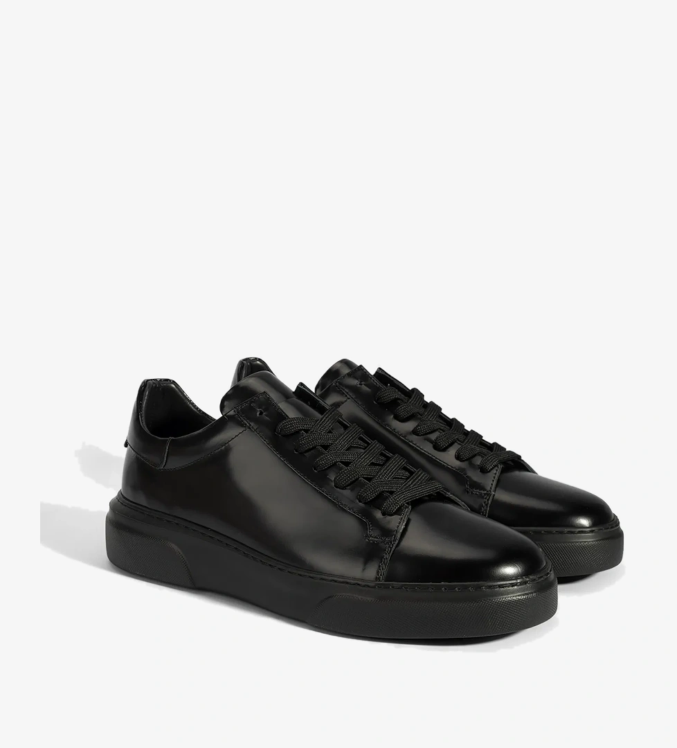 Desa Erkek Siyah Bağcıklı Deri Günlük Ayakkabı model görseli