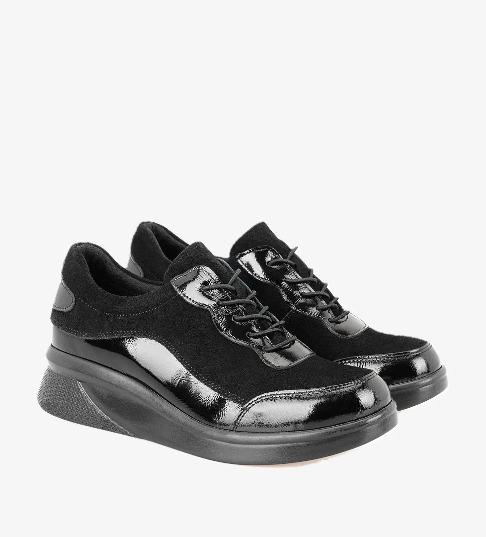 Kadın Siyah DesaComfort Deri Günlük Ayakkabı - Görsel 1