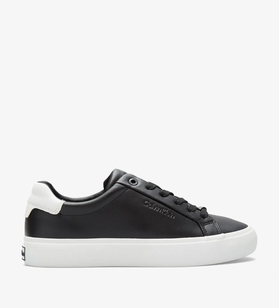 Calvin Klein Lace-Up Kadın Siyah Sneaker - Görsel 1