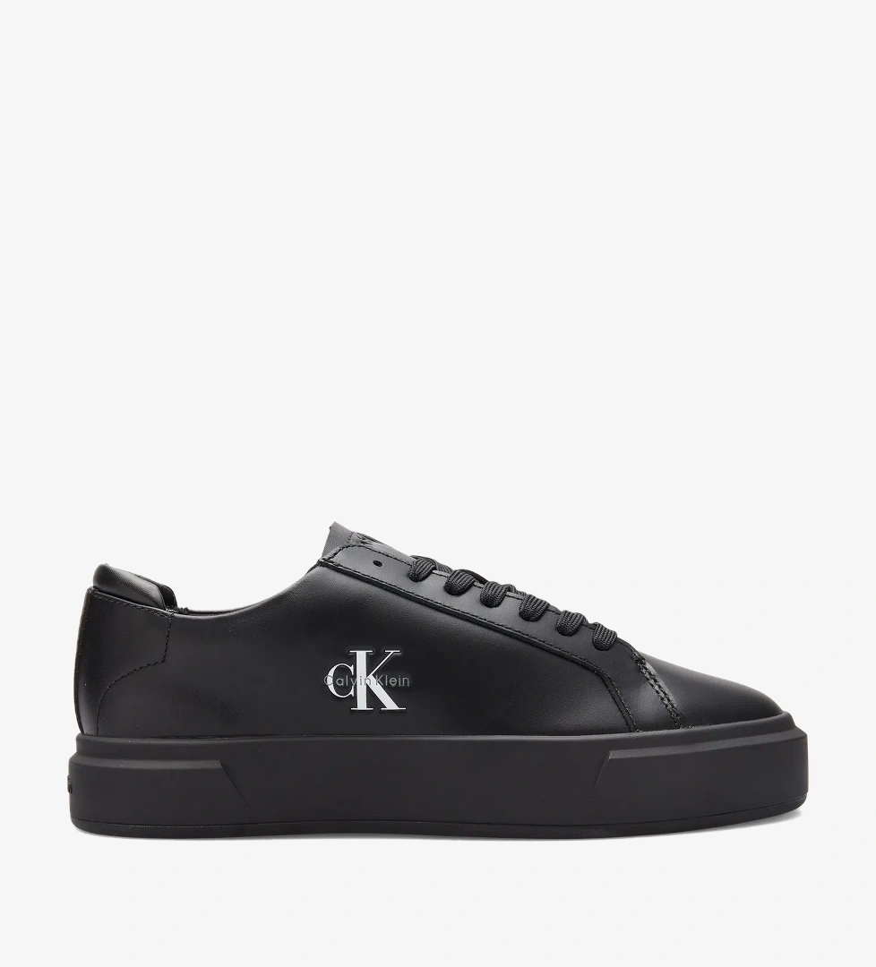 Calvin Klein Basket Cupsole Lace Up  Kadın Siyah Sneaker - Görsel 1