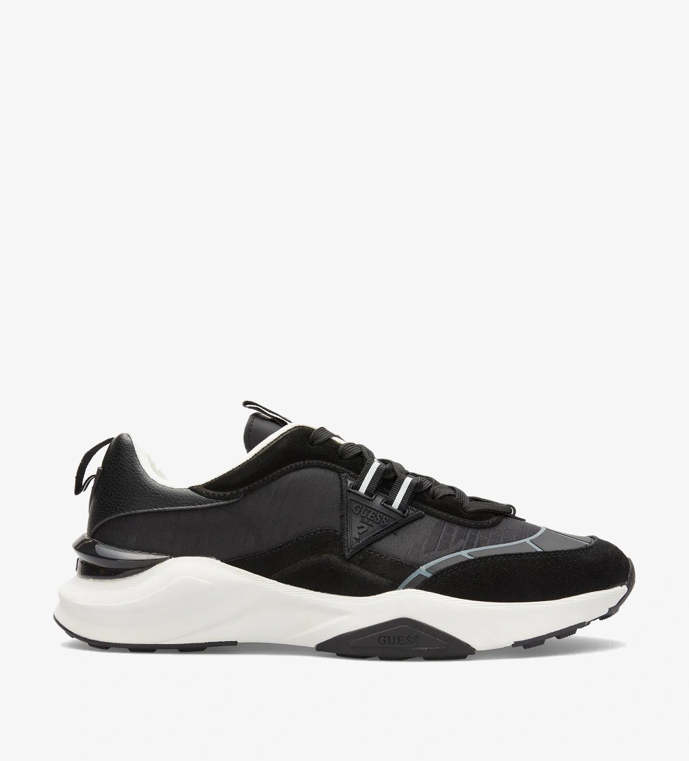 Guess Valencia Erkek Siyah Sneaker - Görsel 1