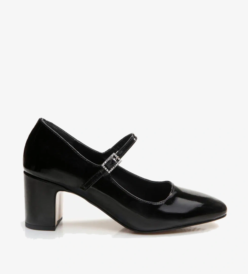 Hotiç Kadın Mary Jane Siyah Kalın Topuklu Ayakkabı model görseli