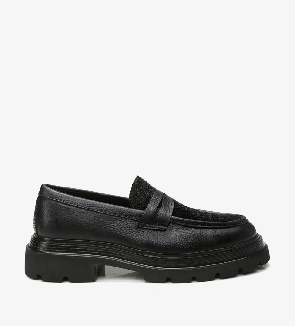 Erkek Deri Siyah Loafer - Görsel 1