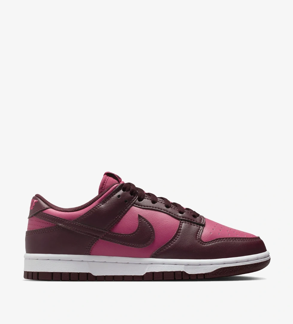 Nike Dunk Low Kadın Bordo Spor Ayakkabı - Görsel 1