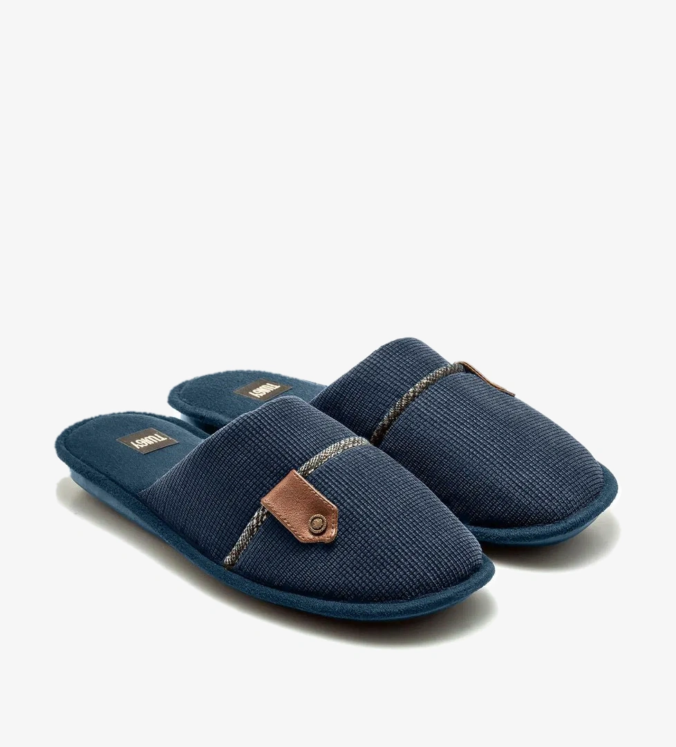 Fidel Erkek Ev Terliği Lacivert 41/46 - Görsel 1