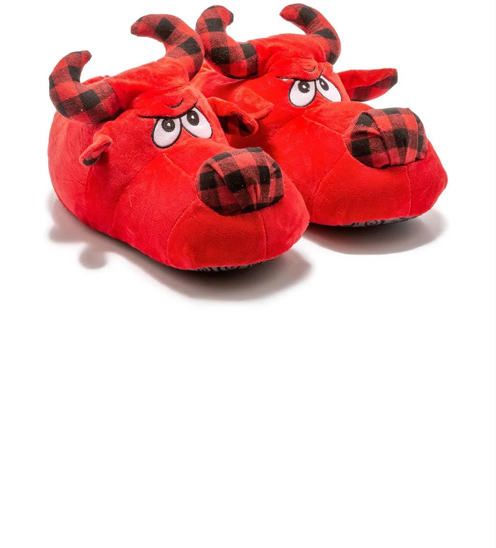 Twigy Boğa Erkek Hayvanlı Panduf Kırmızı 41/46 model görseli