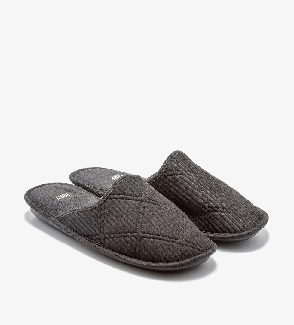 Roger Erkek Ev Terliği Siyah 41/46 - Görsel 1