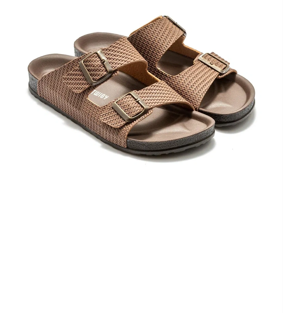 Toni Örgülü Erkek Terlik Kahverengi 41/45 - Görsel 1