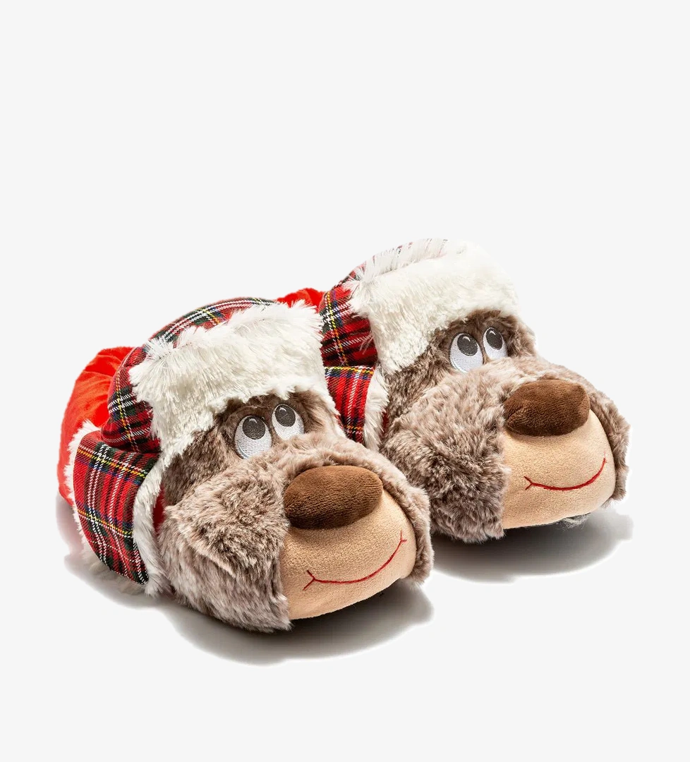 Goldi Erkek Hayvanlı Panduf Kahverengi 41/46 - Görsel 1