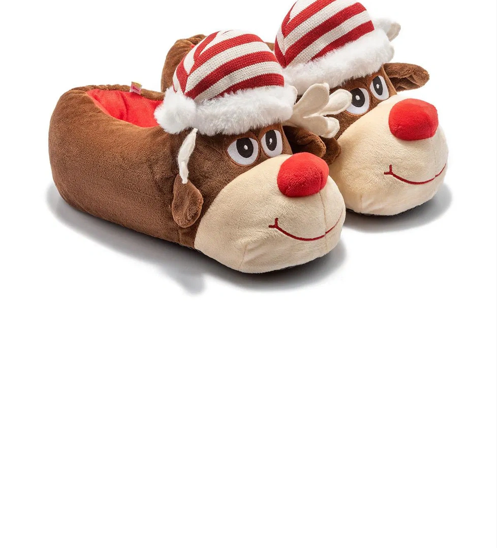 Nano Erkek Hayvanlı Panduf Kahverengi 41/46 - Görsel 1