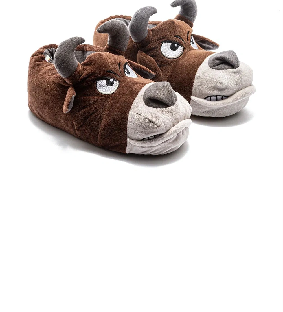 Toro Erkek Hayvanlı Panduf Kahverengi 41/46 - Görsel 1