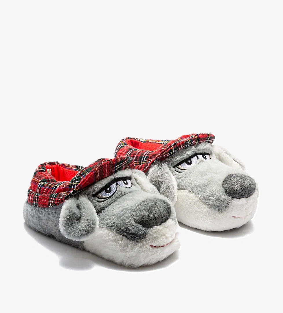 Cicci Erkek Hayvanlı Panduf Gri 41/46 - Görsel 1