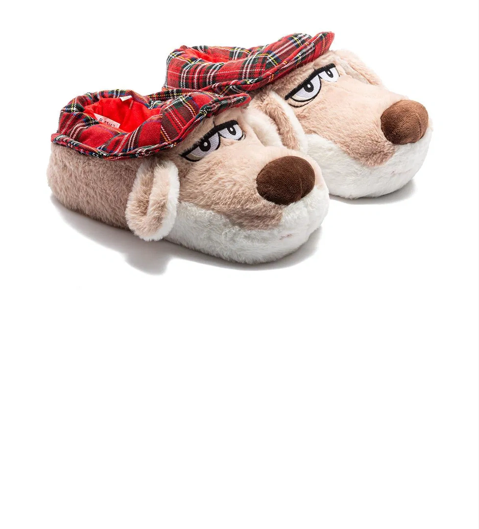 Cicci Erkek Hayvanlı Panduf Bej 41/46 - Görsel 1