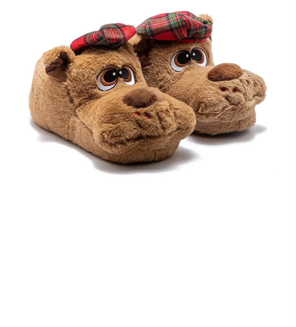 Roma Erkek Hayvanlı Panduf Kahverengi 41/46 - Görsel 1