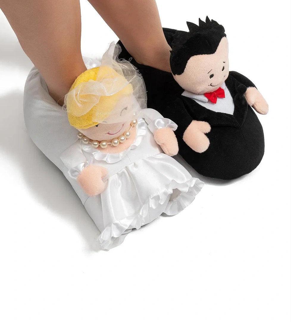 Gelin-Damat Kadın Panduf Siyah-Beyaz 36/41 - Görsel 1