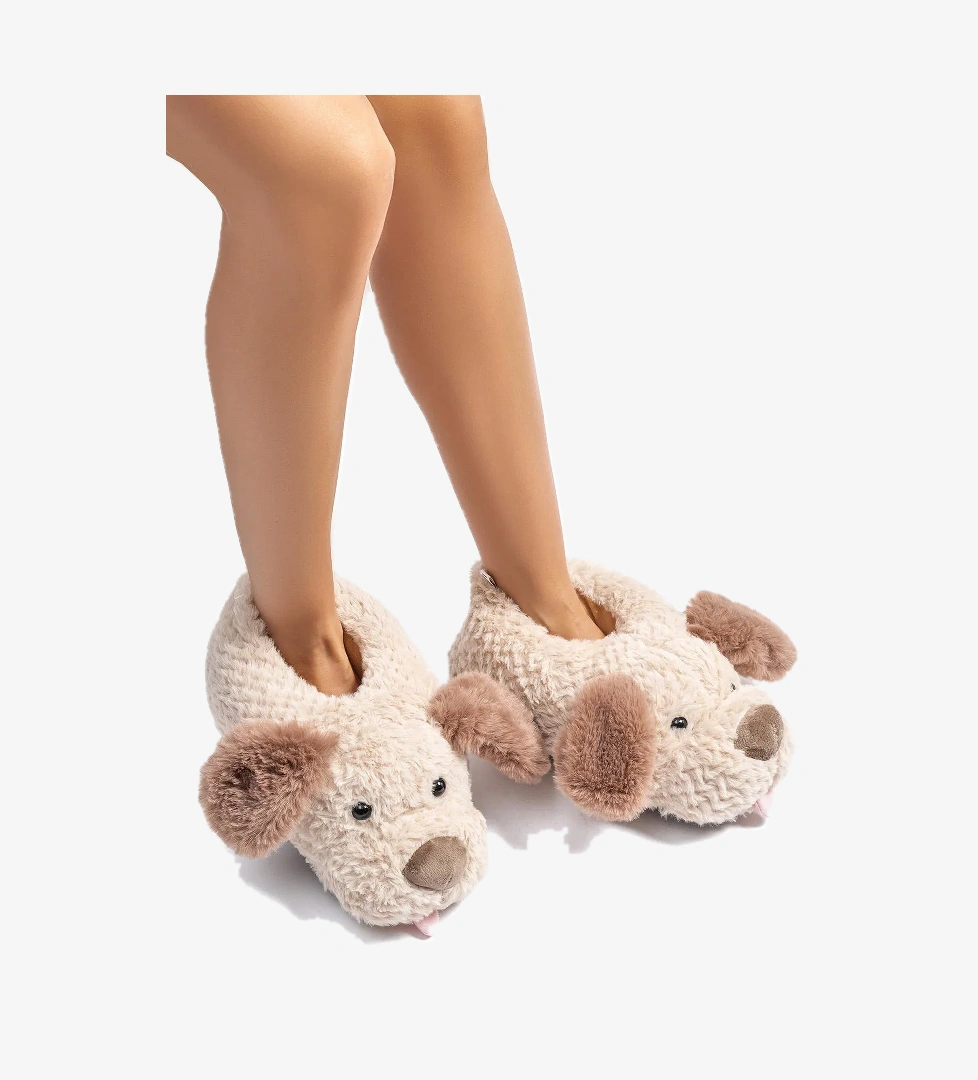 Susam Kadın Hayvanlı Panduf Bej 36/41 - Görsel 1