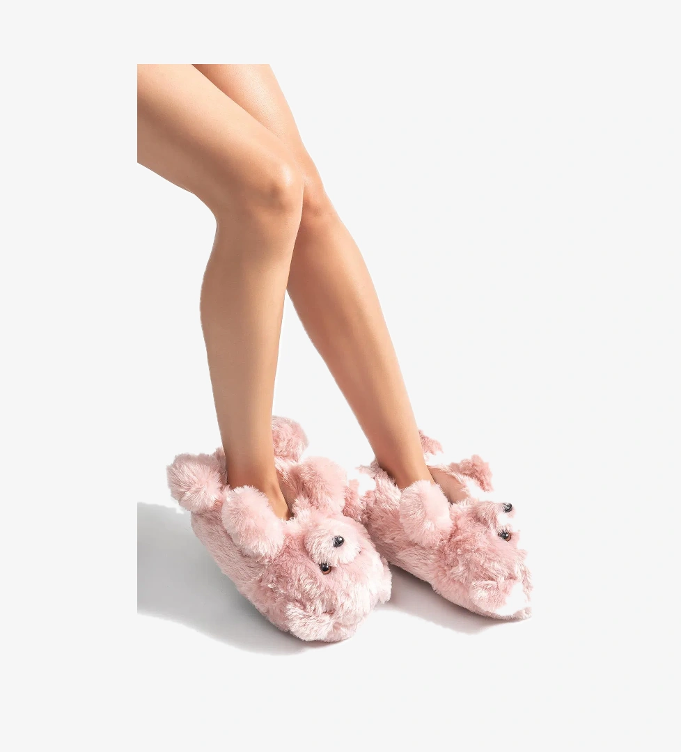 Twigy Teddy Kadın Hayvanlı Panduf Gül Kurusu 36/41 model görseli