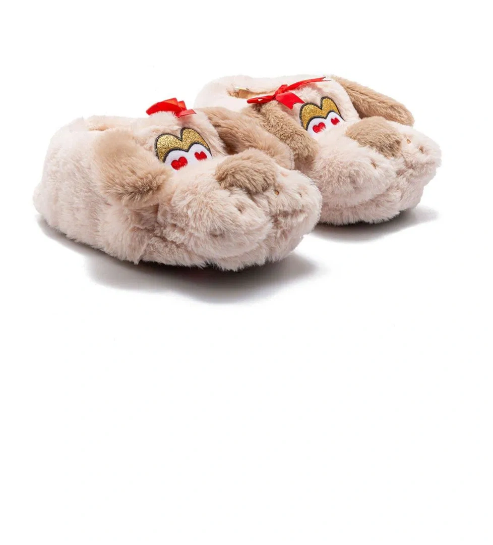 Twigy Ani Çocuk Hayvanlı Panduf Bej 30/35 model görseli