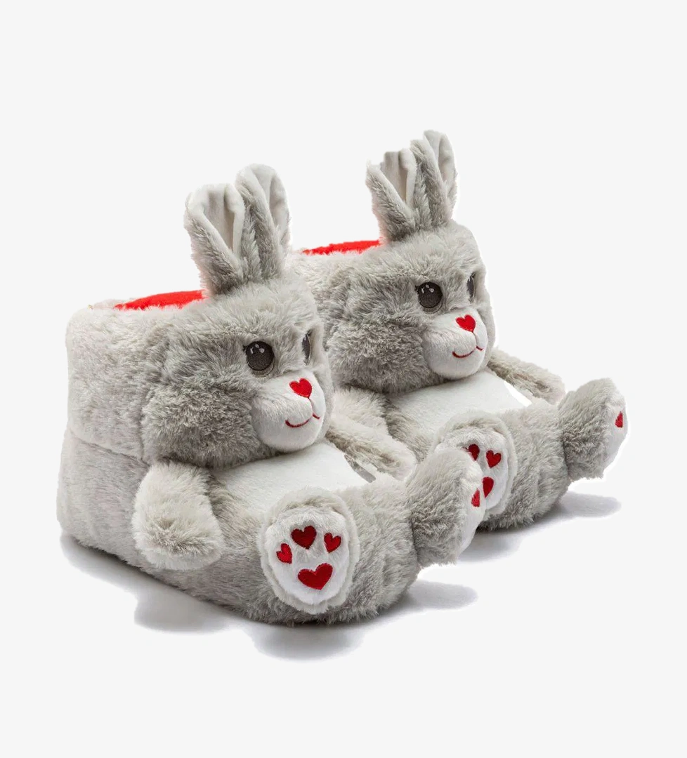 Rabi Kadın Hayvanlı Panduf Gri 36/41 - Görsel 1