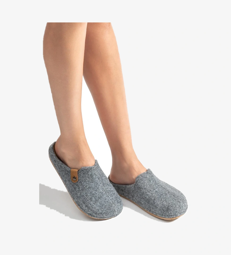 Teina Kadın,Garson Boy Ev Terliği Füme 36/40 - Görsel 1