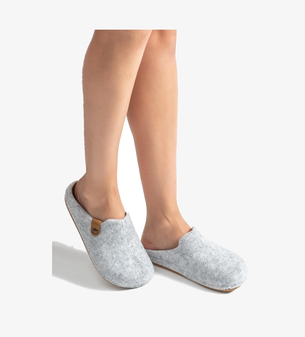 Twigy Teına Kadın,Garson Boy Ev Terliği Gri 36/40 model görseli