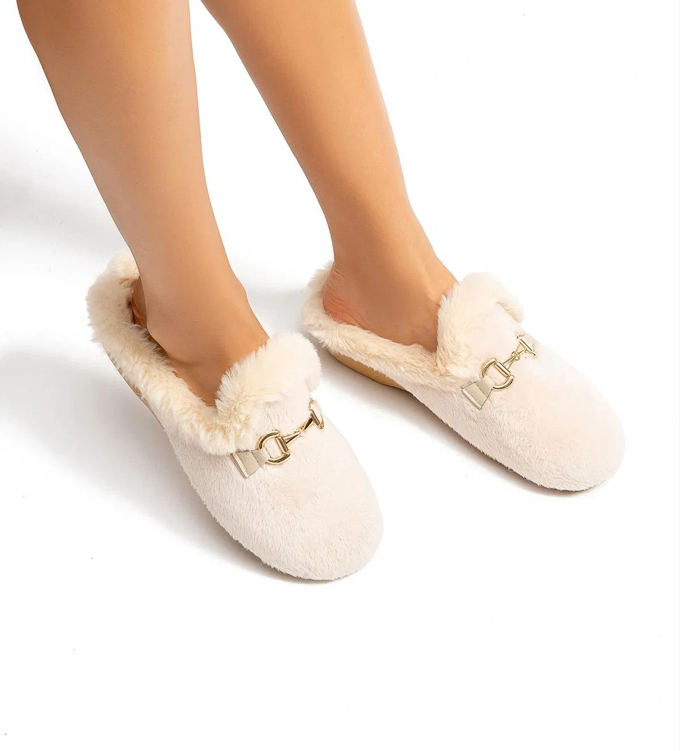 Belinda Kadın Ev Terliği Bej 36/41 - Görsel 1