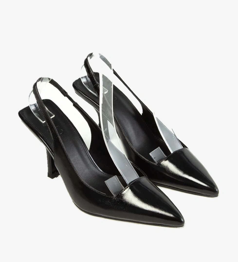 Tamer Tanca Tamer Tanca Kadın Vegan Siyah Topuklu Ayakkabı model görseli