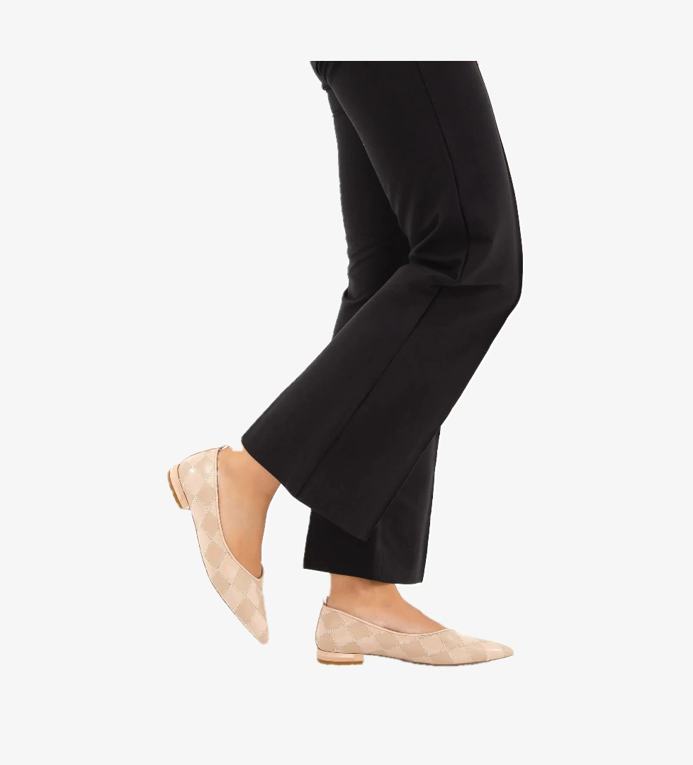 Tamer Tanca Kadın Vegan Vizon Babet Ayakkabı - Görsel 1