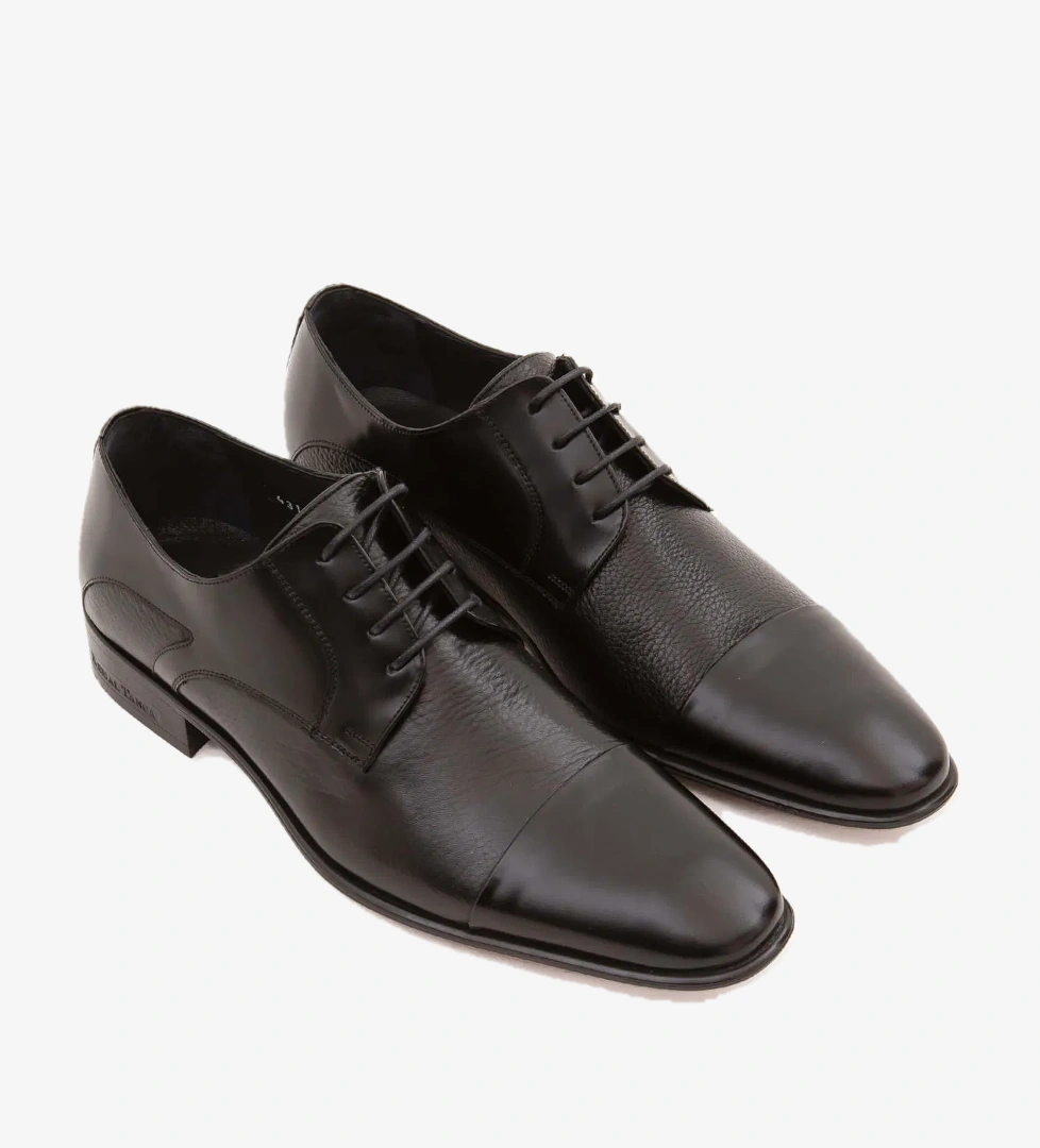 Tamer Tanca Tamer Tanca Erkek Hakiki Deri Siyah Klasik Ayakkabı model görseli