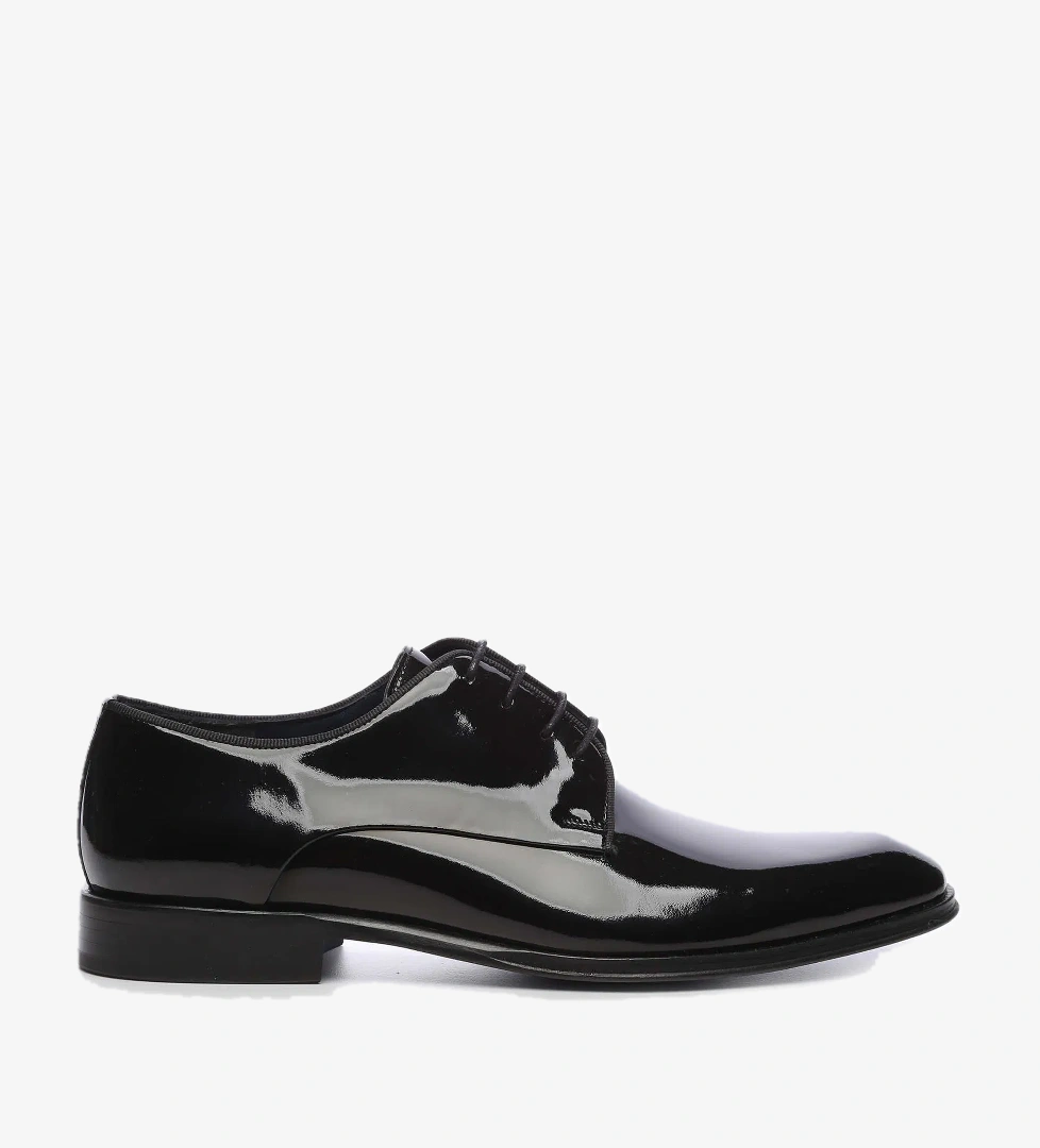 Tamer Tanca Erkek Hakiki Deri Siyah Klasik Ayakkabı - Görsel 1