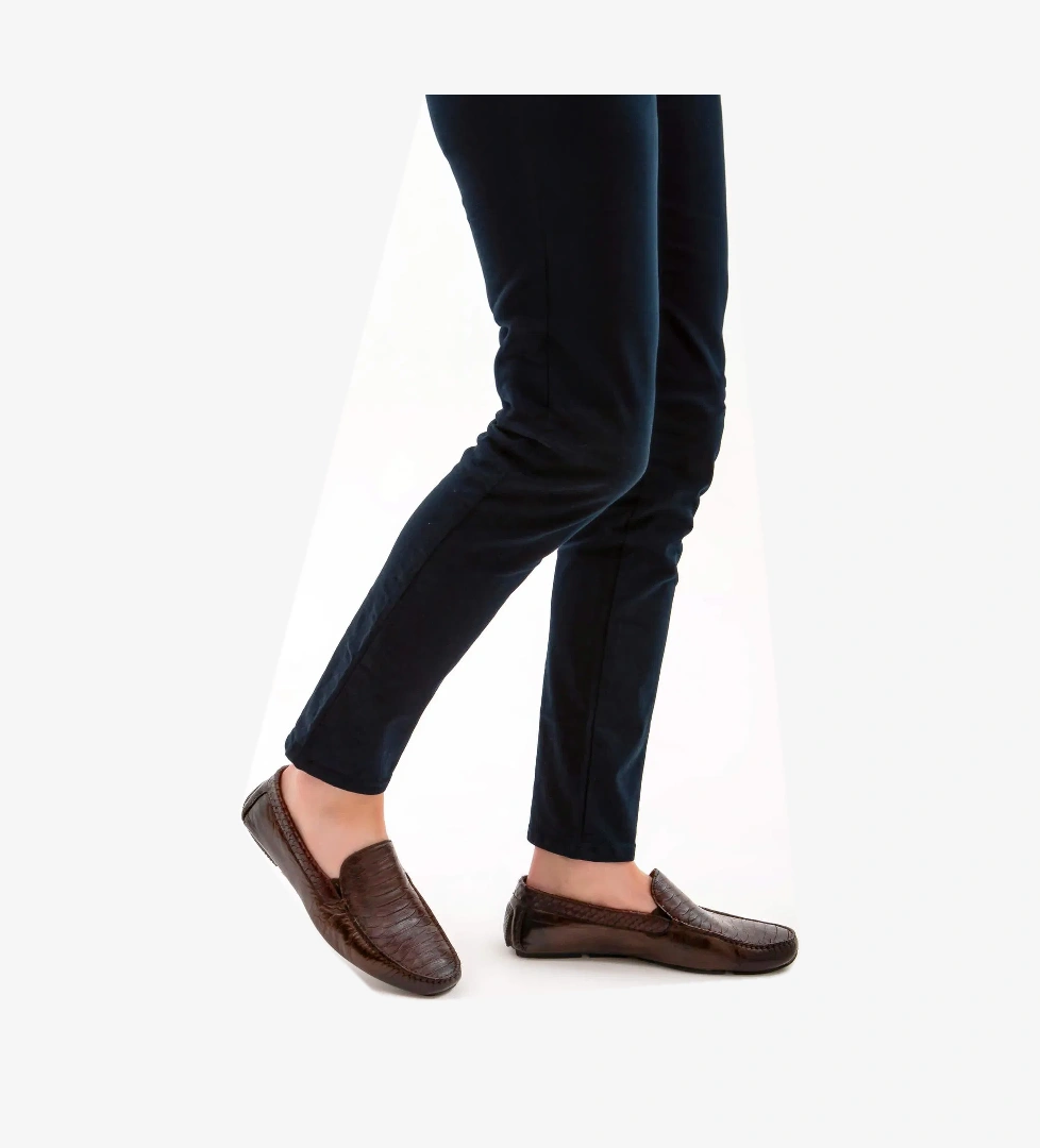 Tamer Tanca Tamer Tanca Erkek Hakiki Deri Kahverengi Driver Ayakkabı model görseli