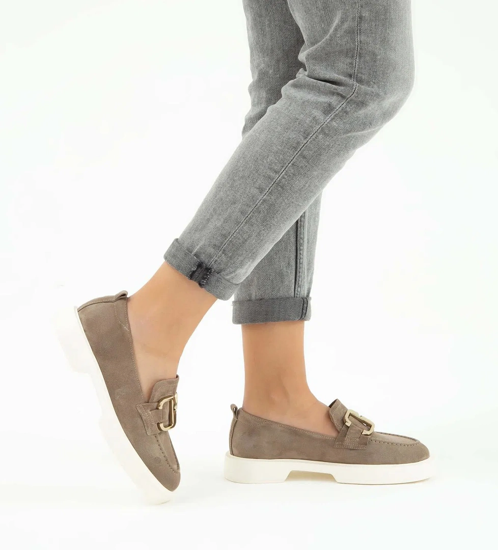 Tamer Tanca Tamer Tanca Kadın Hakiki Deri Vizon Loafer Ayakkabı model görseli