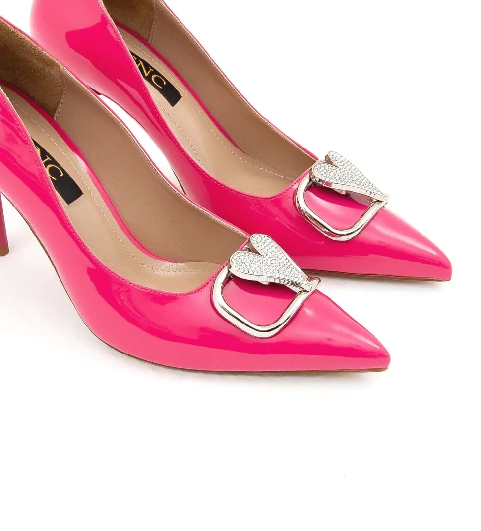 Tamer Tanca Kadın Vegan Mor Stiletto Ayakkabı - Görsel 1