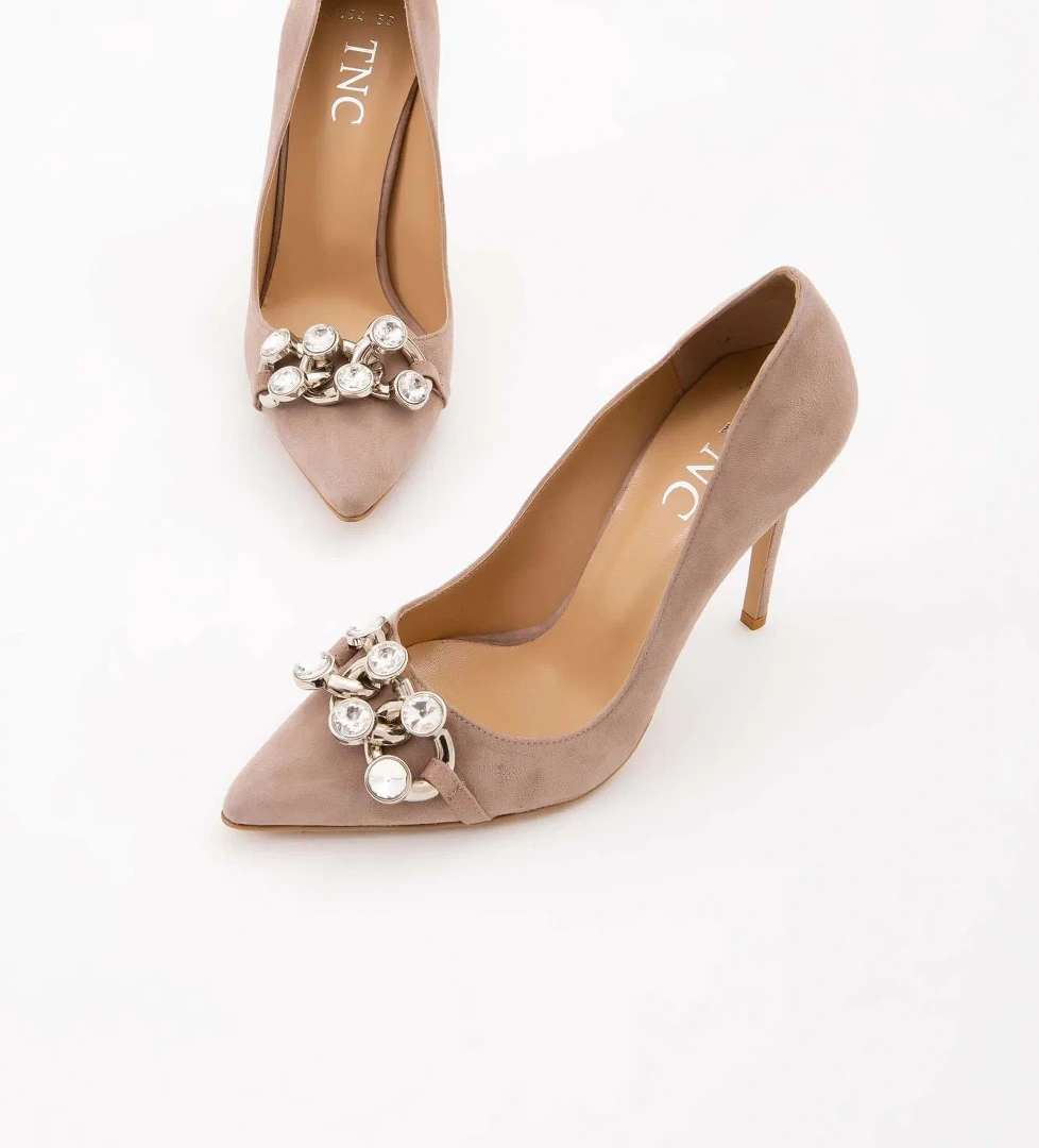 Tamer Tanca Tamer Tanca Kadın Hakiki Deri Vizon Stiletto Ayakkabı model görseli