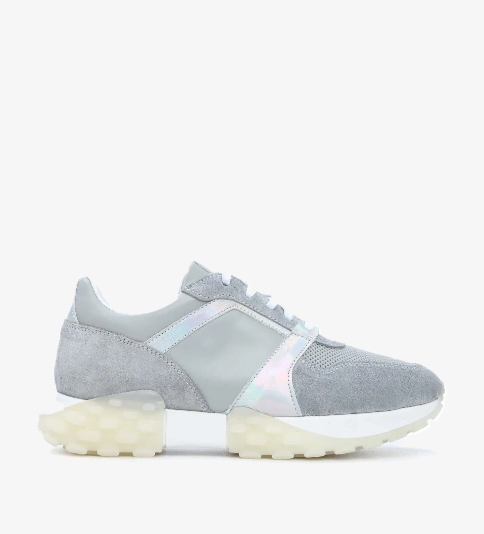 Tamer Tanca Kadın Hakiki Deri Gri Sneakers &amp; Spor Ayakkabı - Görsel 1