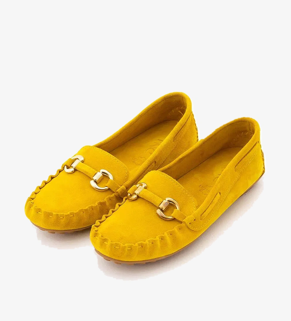 Tamer Tanca Tamer Tanca Kadın Hakiki Deri Sarı Driver Ayakkabı model görseli