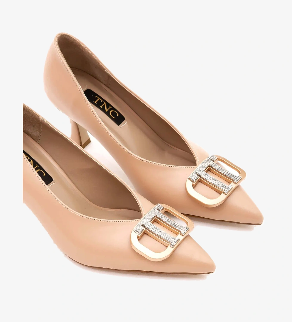 Tamer Tanca Tamer Tanca Kadın Vegan Bej Açma Klasik Ayakkabı model görseli