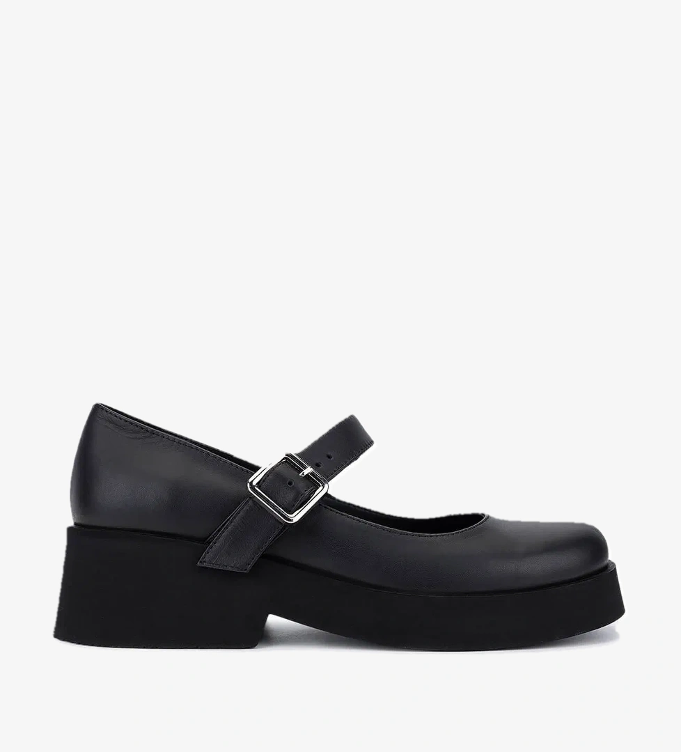 Tamer Tanca Tamer Tanca Kadın Hakiki Deri Siyah Topuklu Ayakkabı model görseli