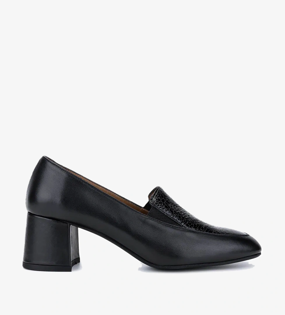 Tamer Tanca Kadın Hakiki Deri Siyah Klasik Ayakkabı - Görsel 1