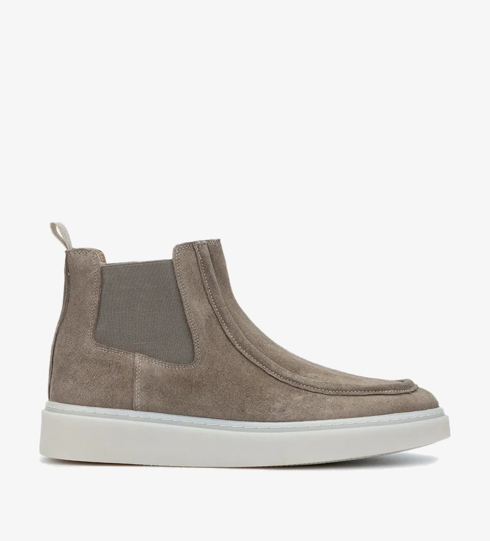 Valmenti Erkek Hakiki Deri Vizon Süet Casual Bot - Görsel 1