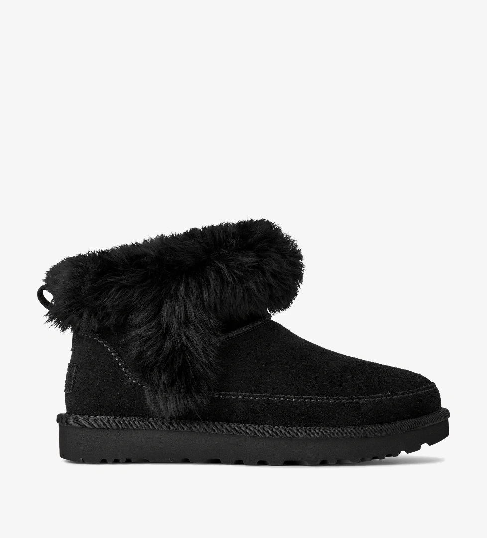 UGG Classic Ultra Mini Chalet Kadın Siyah Bot - Görsel 1
