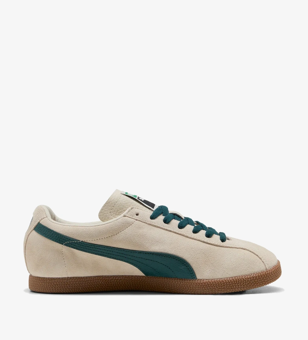 Puma Brasil Leather Unisex Krem Spor Ayakkabı - Görsel 1